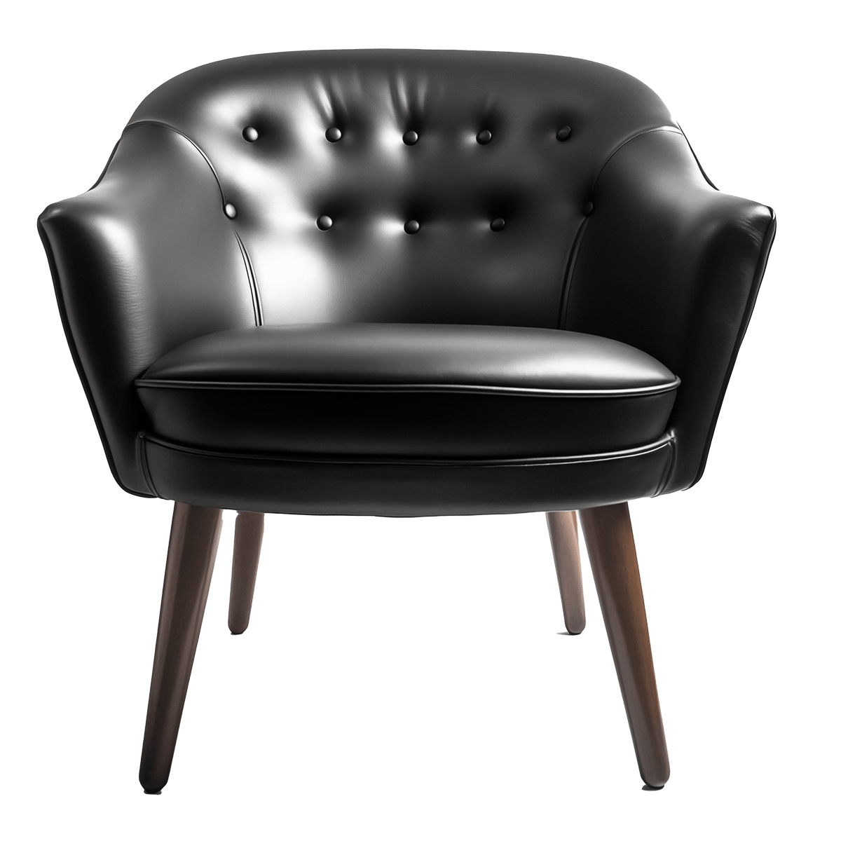 Cozy Leather Swivel Chair Image 2