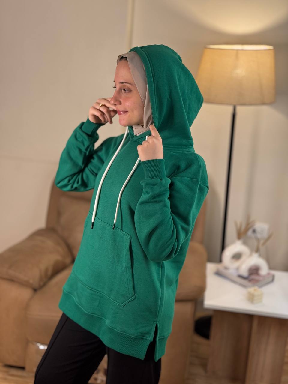 Green Hoddie Image 3